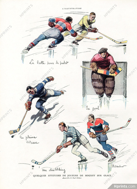 Paul Ordner 1932 Hockey sur Glace, Goal, Winter Sports