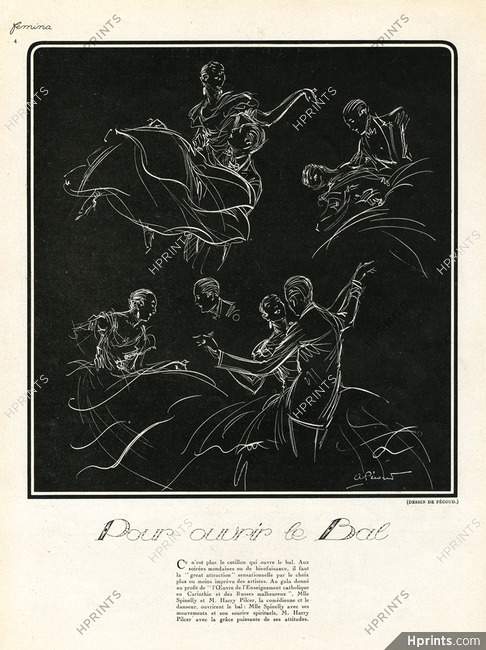 André Pécoud 1923 Dancer, Spinelly & Harry Pilcer