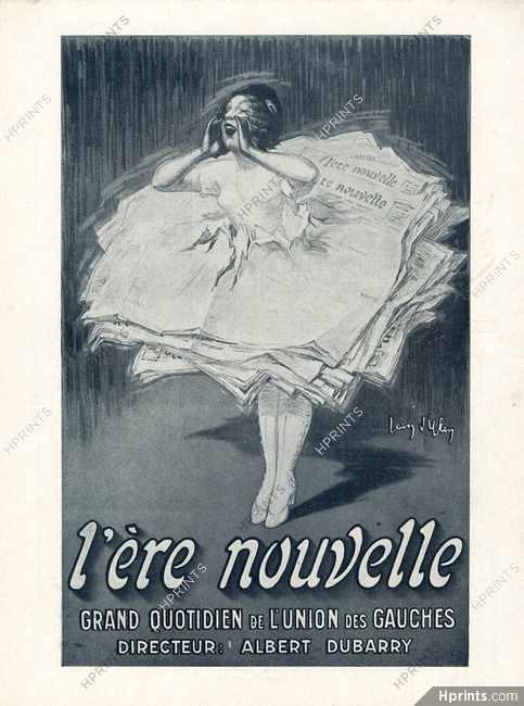 Jean d' Ylen 1922 Journal Quotidien "1ere Nouvelle"