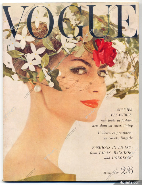 UK Vogue British Magazine UK 1960 June