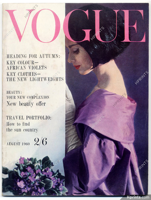 UK Vogue British Magazine 1960 August, Princess Radziwill