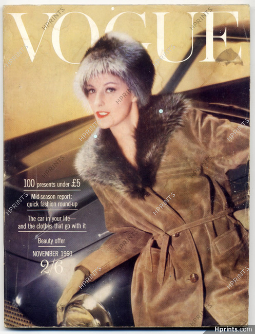 UK Vogue British Magazine 1960 November, The Paris influence, Irving Penn, 202 pages