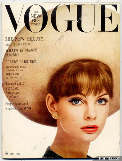 UK Vogue British Magazine 1963 May, Christian Dior, Givenchy, Audrey Hepburn, Pablo Picasso, Orson Welles, David Bailey, Peter Rand
