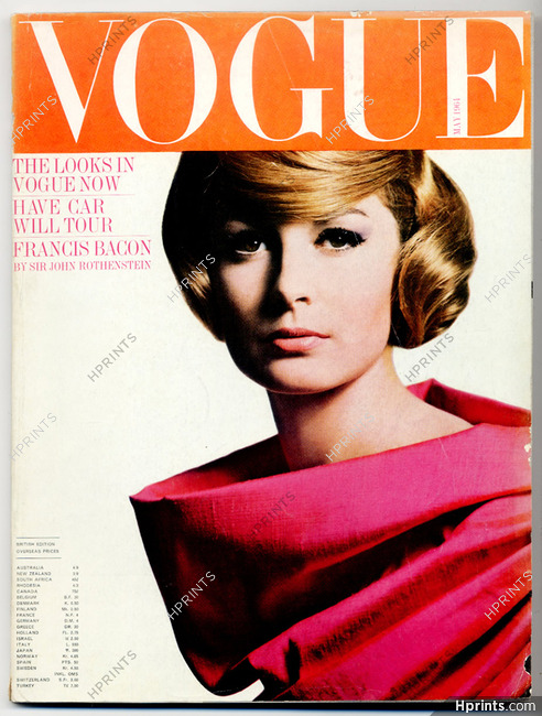UK Vogue British Magazine 1964 May, David Bailey, The Paris idea, Norman Eales, Emilio Pucci, 170 pages