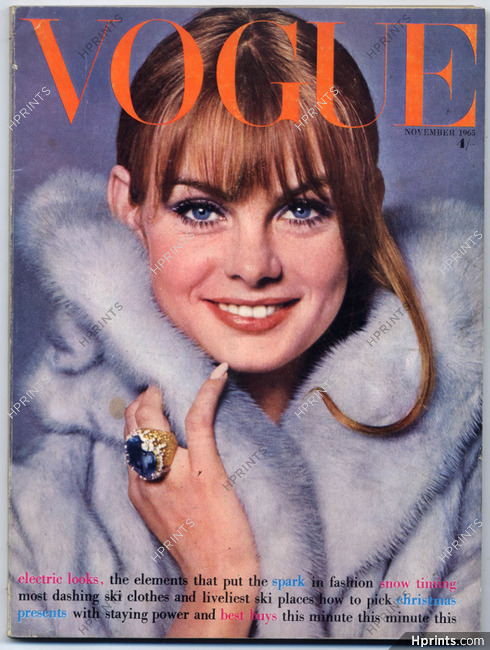 UK Vogue British Magazine 1965 November, David Bailey, Peter Rand, Eugene Vernier, Horst, Norman Parkinson, Ronald Traeger, 194 pages
