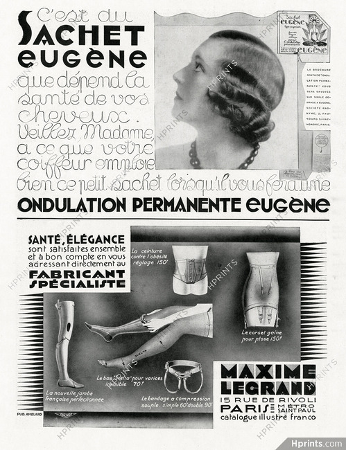 Eugène, Maxime Legrand (Corset, bandage, bas) 1931
