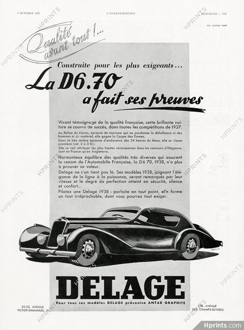Delage 1937 D6.70 Renluc
