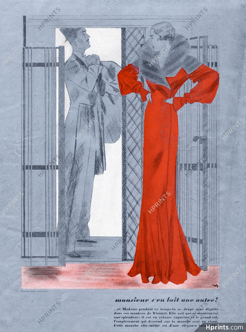 Jacques Demachy 1932 Madeleine Vionnet, Evening Coat