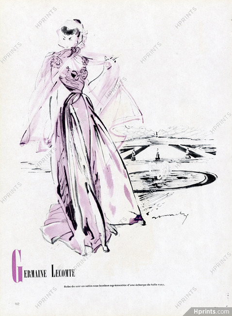 Germaine Lecomte (Couture) 1948 Jacques Demachy, Evening Gown