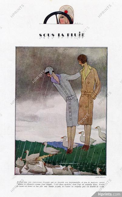 André Edouard Marty 1924 Jane Regny, Raincoats