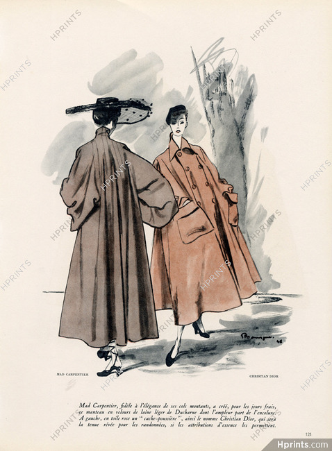 Mad Carpentier & Christian Dior 1948 Velvet Ducharne, Pierre Mourgue