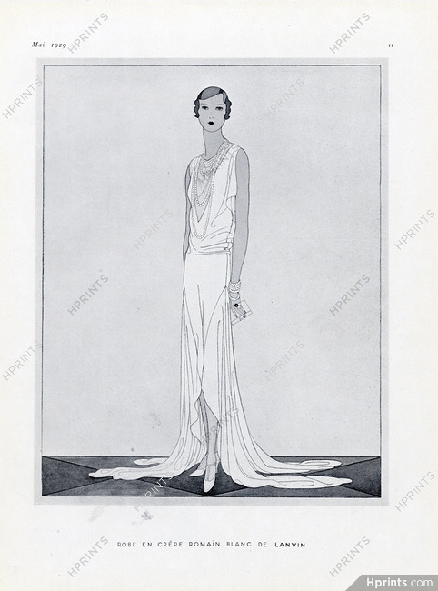 Jeanne Lanvin 1929 Evening Gown, Douglas Pollard