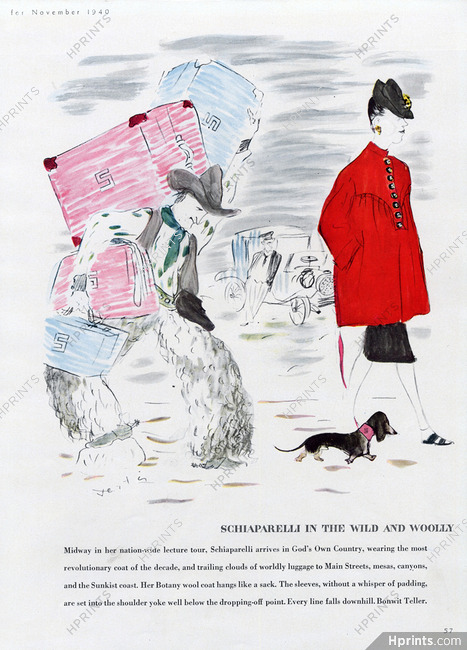 Schiaparelli in the wild and woolly 1940 Marcel Vertes