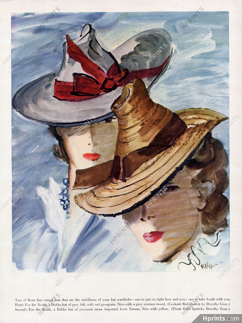 René Bouët-willaumez 1940 Dobbs hats