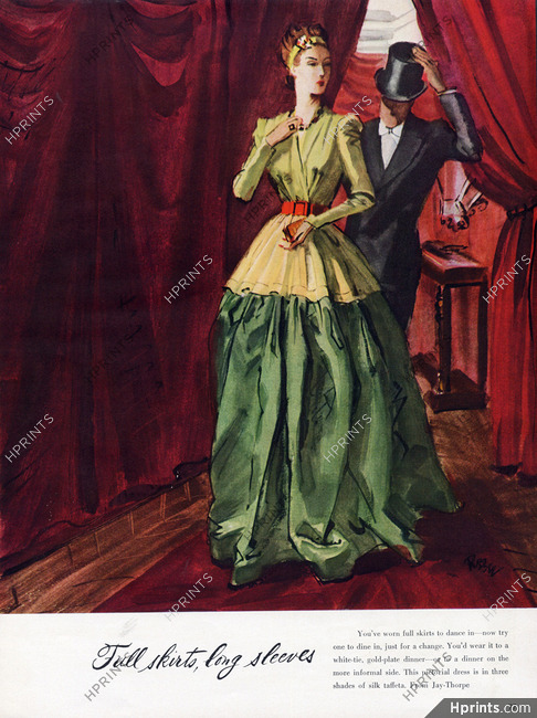 René Bouët-Willaumez 1940 Jay Thorpe, Evening Dress