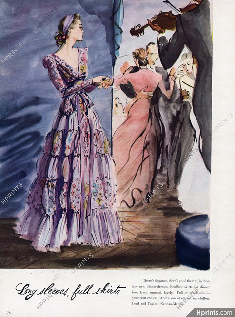 René Bouët-Willaumez 1940 Lord And Taylor, Dinner Dress