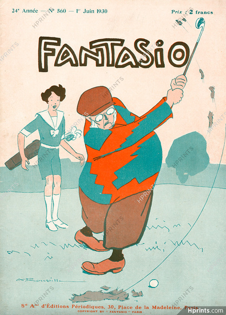 Roubille 1930 Golfer, Fantasio Cover