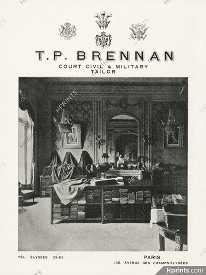 T. P. Brennan 1924 Tailor, Shop
