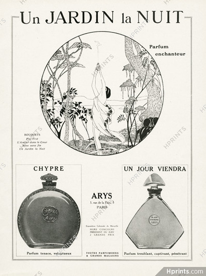 Arys (Perfumes) 1924 Un Jardin La Nuit, Chypre, Un Jour Viendra