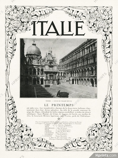 Italie (Italia) 1924 Venice, Palais Ducal