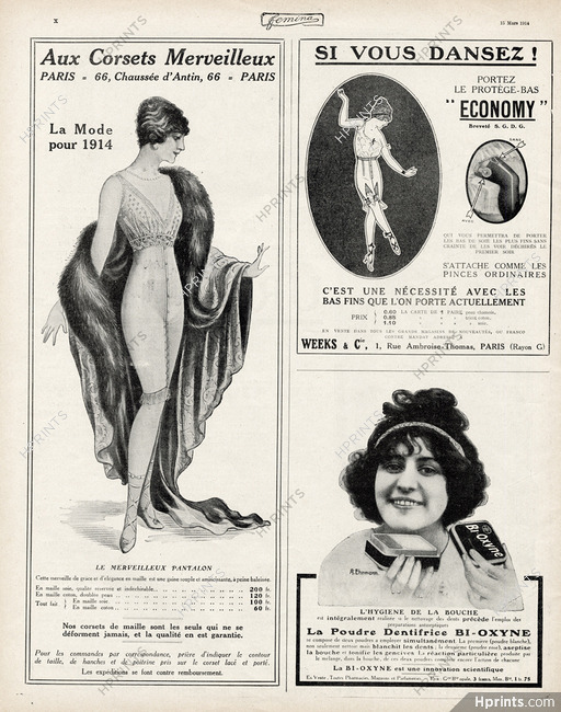 Baehr (Corsetmaker) 1914 Aux Corsets Merveilleux
