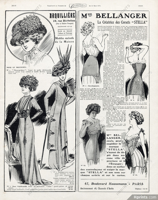 Madame Bellanger (Corsetmaker) 1909 Corsets Stella