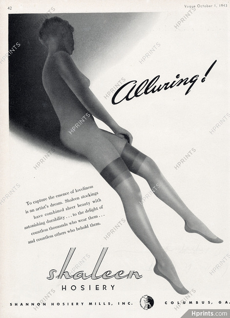 Shaleen (Hosiery, Stockings) 1943 Alluring