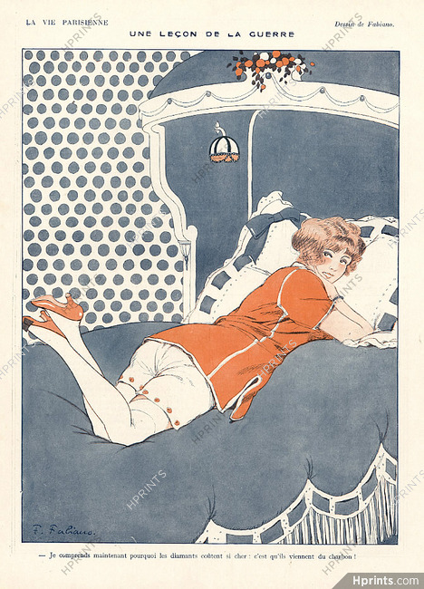 Fabiano 1917 ''Une Lecon de la Guerre'' Pajamas