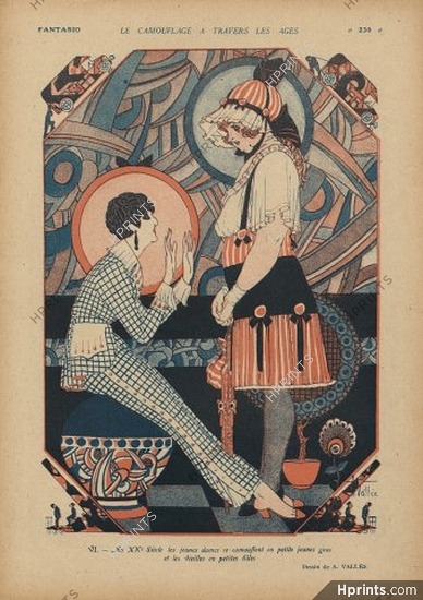 Armand Vallée 1918 ''Le camouflage à travers les âges'' Transvestites