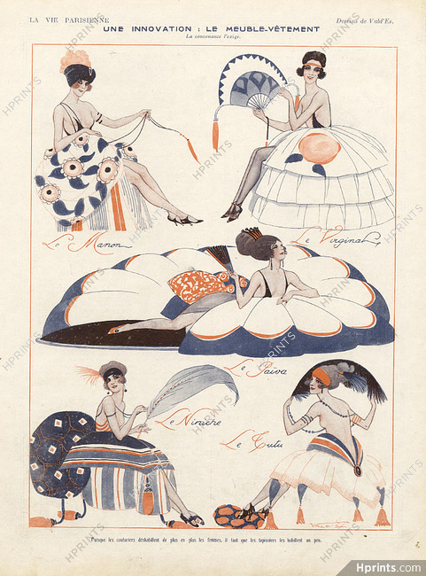 Vald'Es 1921 ''Une innovation, le meuble-vêtement'' Furniture-Dress