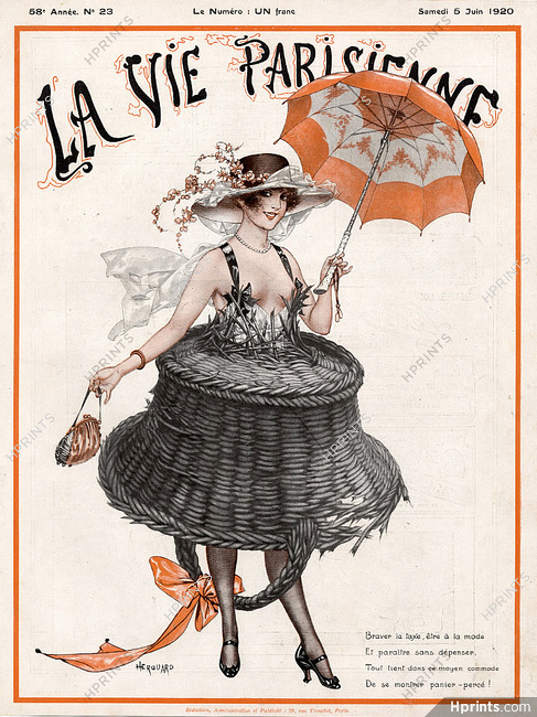Hérouard 1920 La Vie Parisienne, umbrella