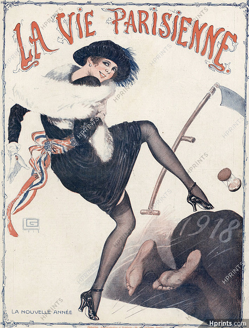 Léonnec 1919 ''La Nouvelle Année'' stockings