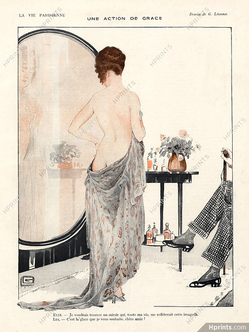 Léonnec 1917 ''Une action de grace'' nude