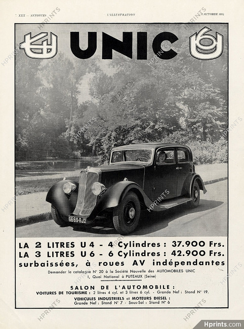 Unic (Cars) 1934