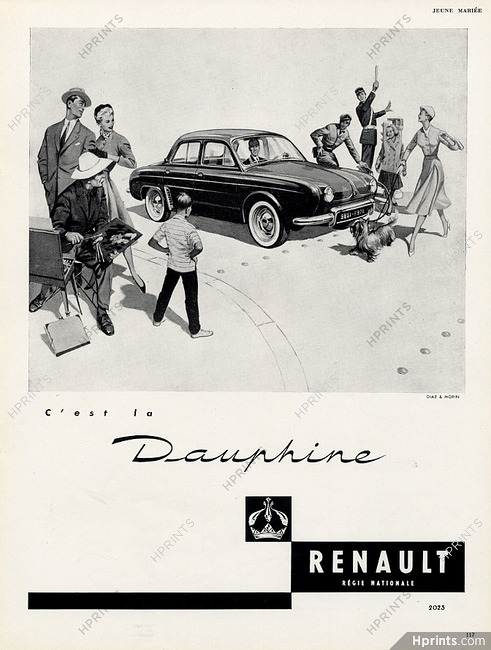 Renault 1956 Dauphine, Dog