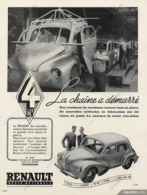 Renault 1947 4CV Factory
