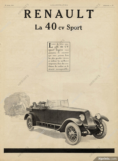 Renault 1925 La 40cv Sport