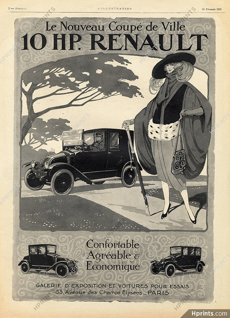 Renault 1921 Coupé de Ville 10HP Elegant