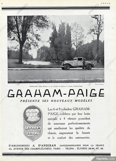 Graham-Paige 1929 Photo Kestesz