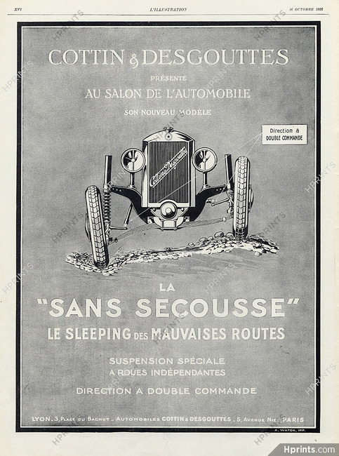 Cottin & Desgouttes 1926 La Sans Secousse