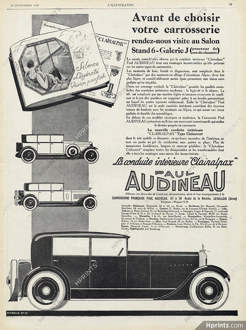Paul Audineau (Coachbuilder, Cars) 1926
