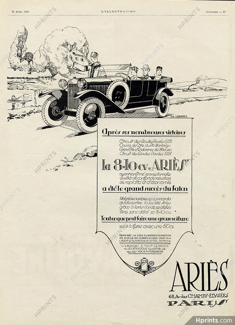Ariès 1925 Convertible