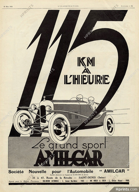 Amilcar 1925 Sport Racing Driver