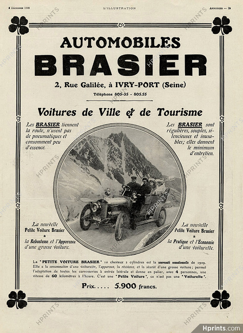 Automobiles Brasier 1908