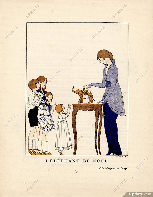 L'Éléphant de Noël 1920 André Edouard Marty, La Gazette du Bon Ton