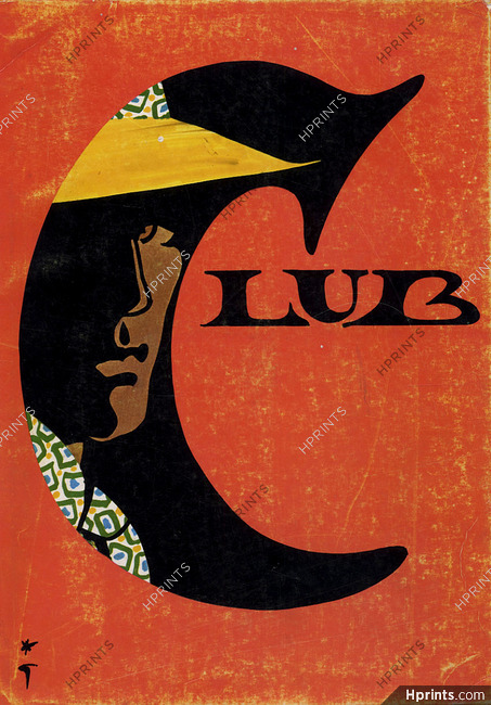 René Gruau 1963 Club Label