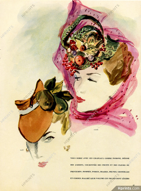 Suzy & Agnès (Millinery) 1939 Carl Erickson, Hats