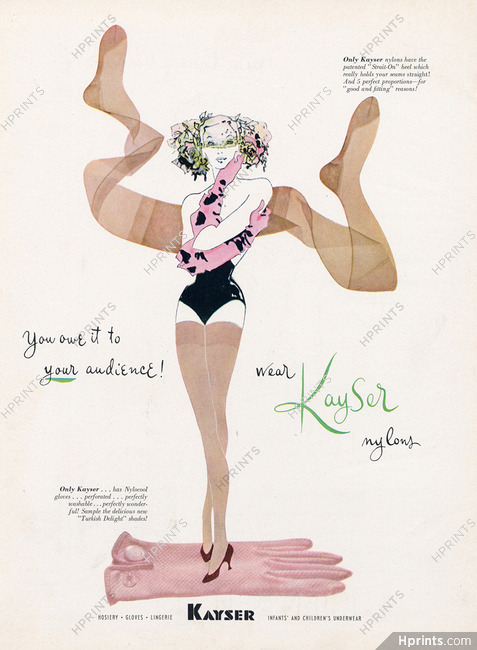 Kayser (Hosiery, Stockings) 1952 Saul Bolasni