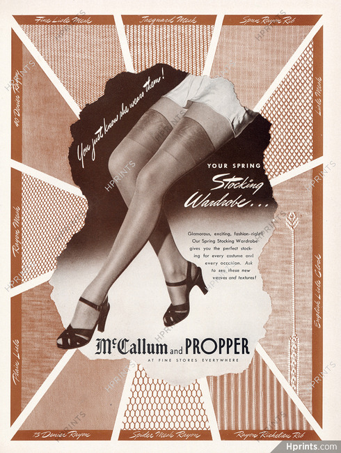 Mc Callum and Propper (Hosiery, Stockings) 1943