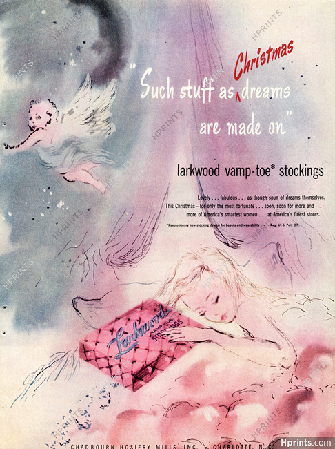 Larkwood (Hosiery, Stockings) 1946 Vamp-Toe* Stockings